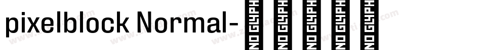pixelblock Normal字体转换